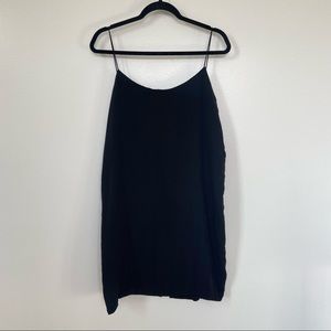 Womens Vintage 90s Bloomingdale’s little black dress silk mini size M